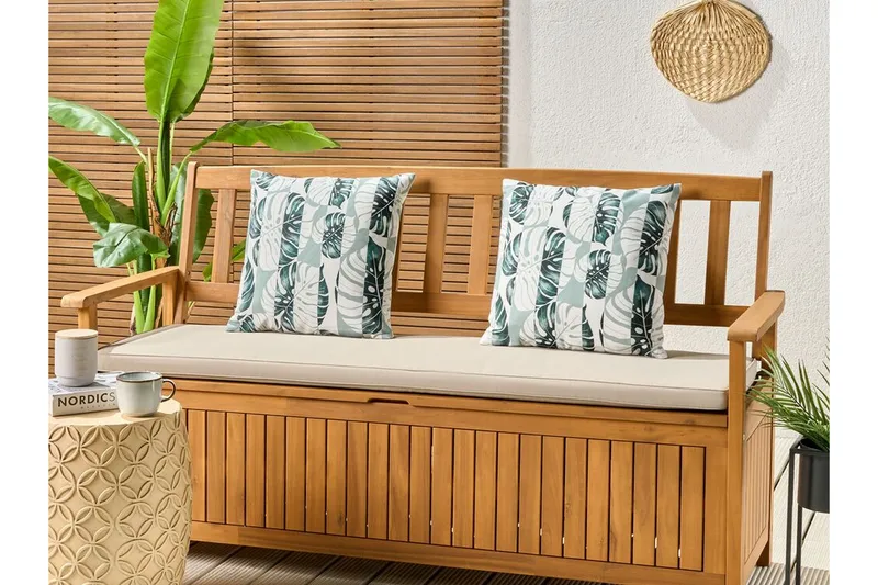 Piero Ulkotyyny 45x45 cm - Vihreä/Valkoinen - Kodintekstiilit & matot - Tyyny & torkkupeitto - Ulkotyyny