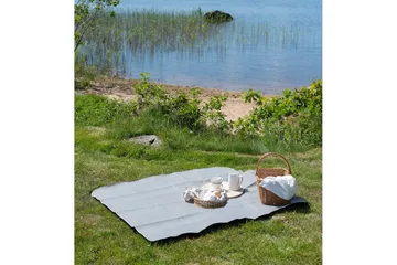 Piknik-viltti 130 x 150 cm - Harmaa - Kodintekstiilit & matot - Tyyny & torkkupeitto - Torkkupeitto & viltti