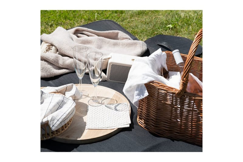 Piknik-viltti 130 x 150 cm - Musta - Kodintekstiilit & matot - Tyyny & torkkupeitto - Torkkupeitto & viltti