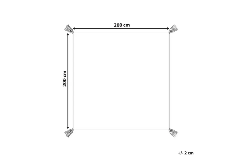 Piknik-viltti Kambar Neliö - Neliö - Kodintekstiilit & matot - Tyyny & torkkupeitto - Torkkupeitto & viltti