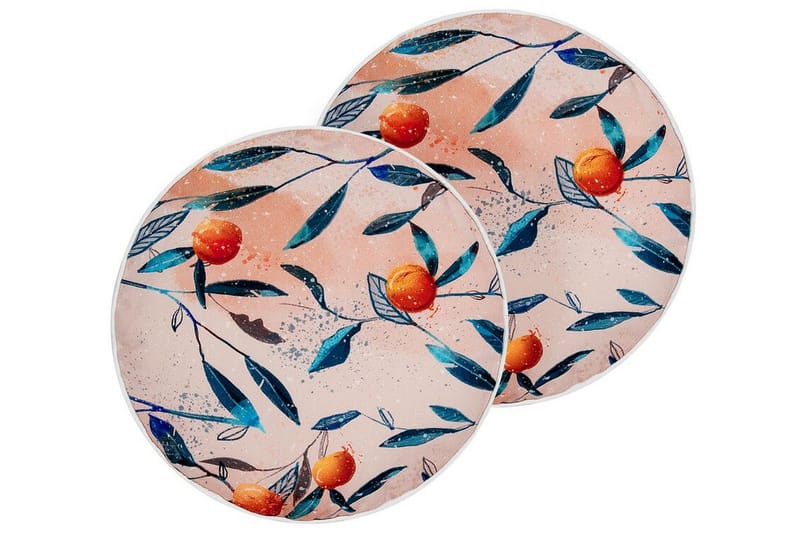 Richelu Ulkotyyny 40 cm Pyöreä - Oranssi - Kodintekstiilit & matot - Tyyny & torkkupeitto - Ulkotyyny