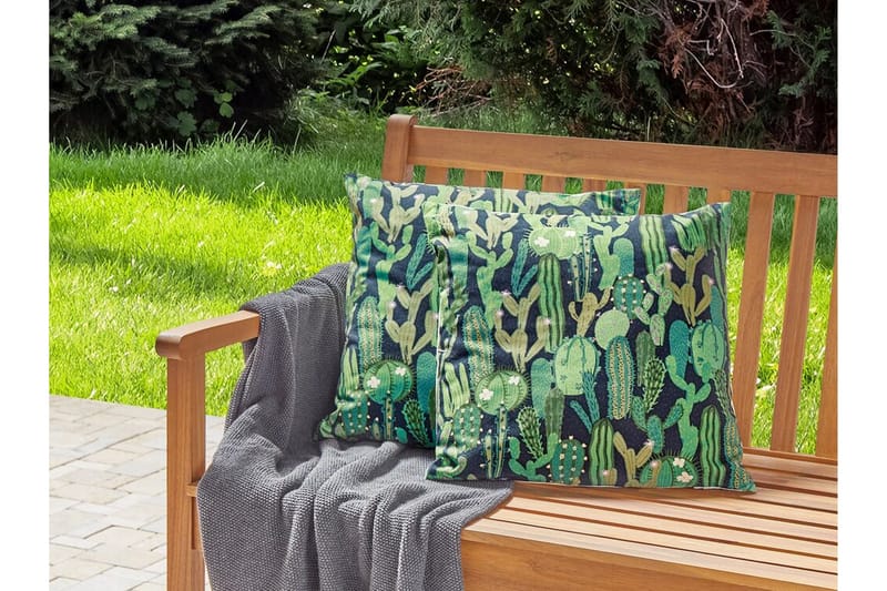 Ruffano Ulkotyyny 45x45 cm - Vihreä Sininen - Kodintekstiilit & matot - Tyyny & torkkupeitto - Ulkotyyny