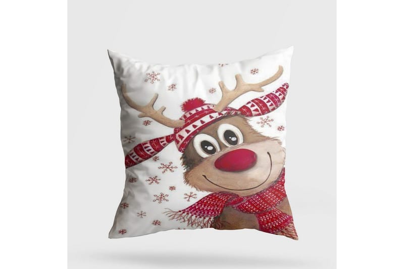 Salaro Sisätyyny 43x43 cm, Valkoinen/Punainen