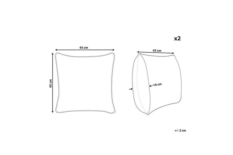 Santa Rosa Ulkotyyny 45x45 cm - Pinkki/Valkoinen - Kodintekstiilit & matot - Tyyny & torkkupeitto - Ulkotyyny