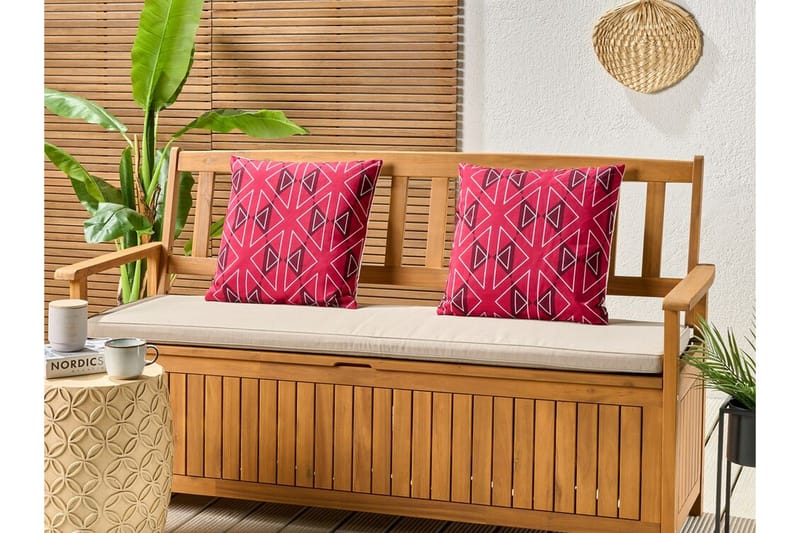 Santa Rosa Ulkotyyny 45x45 cm - Pinkki/Valkoinen - Kodintekstiilit & matot - Tyyny & torkkupeitto - Ulkotyyny