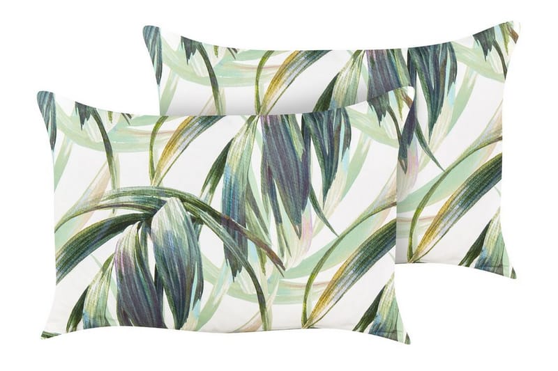 Sorel Ulkotyyny 42x60 cm - Vihreä/Valkoinen - Kodintekstiilit & matot - Tyyny & torkkupeitto - Ulkotyyny