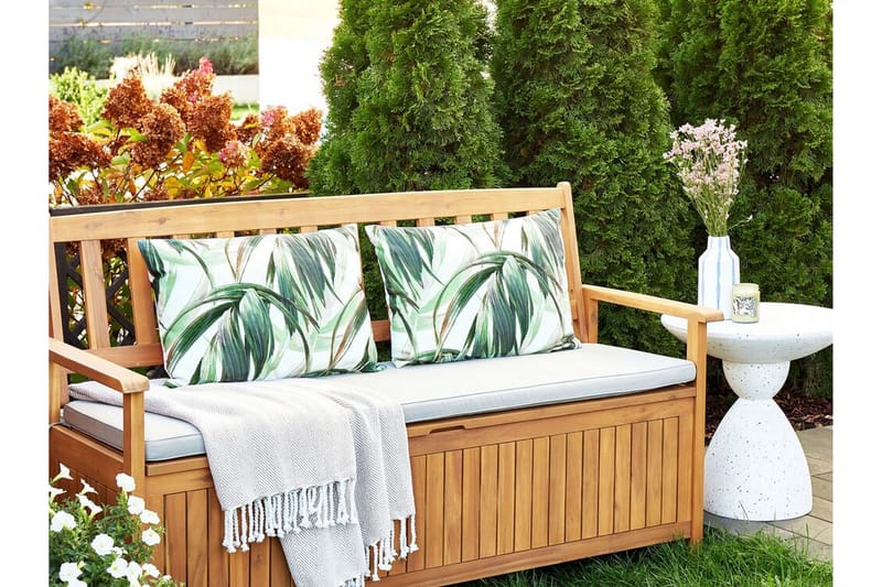 Sorel Ulkotyyny 42x60 cm - Vihreä/Valkoinen - Kodintekstiilit & matot - Tyyny & torkkupeitto - Ulkotyyny