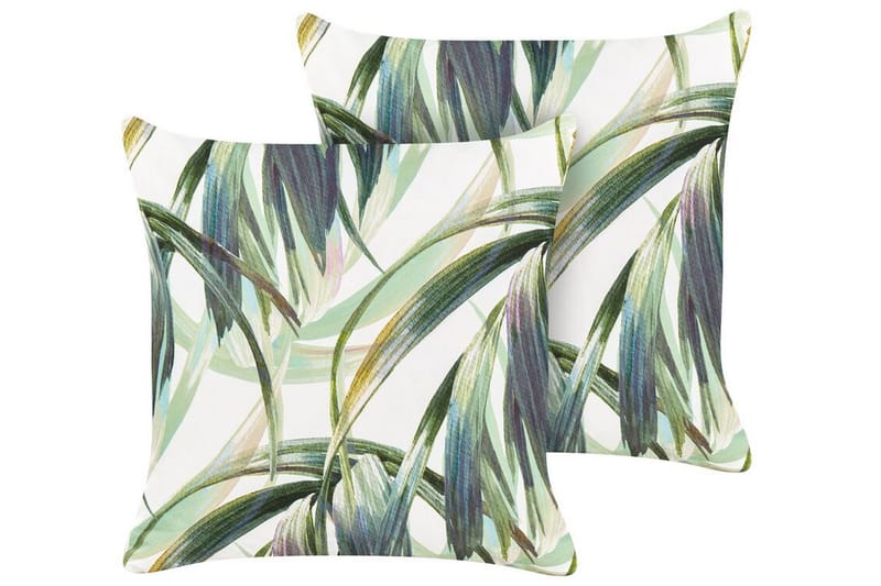 Sorel Ulkotyyny 45x45 cm - Vihreä/Valkoinen - Kodintekstiilit & matot - Tyyny & torkkupeitto - Ulkotyyny