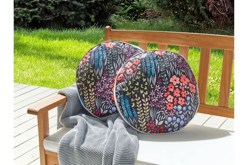 Sylvan Lake Ulkotyyny 40 cm Pyöreä - Musta - Huonekalut - Pöytä & ruokailuryhmä - Sohvapöytä