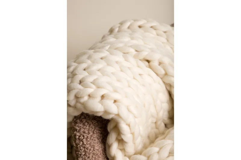 Kate-viltti 130x170 cm - Beige - Kodintekstiilit & matot - Tyyny & torkkupeitto - Torkkupeitto & viltti - Sherpapeitto