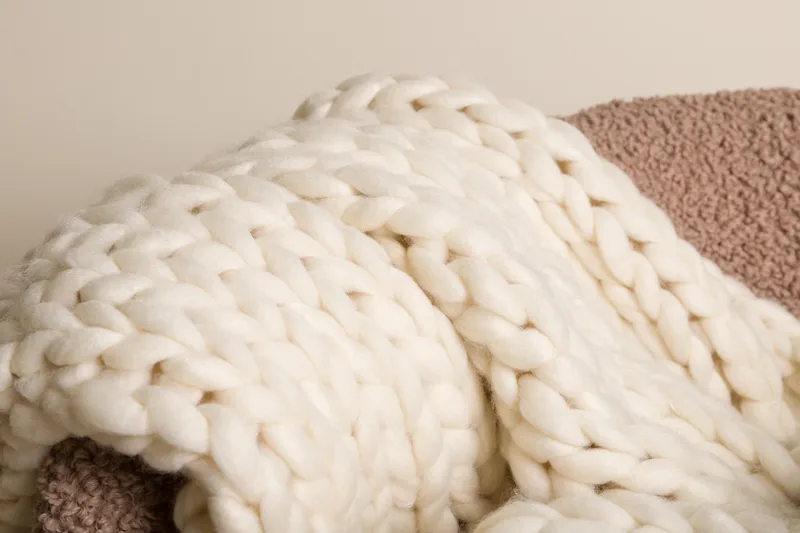 Kate-viltti 130x170 cm - Beige - Kodintekstiilit & matot - Tyyny & torkkupeitto - Torkkupeitto & viltti - Sherpapeitto