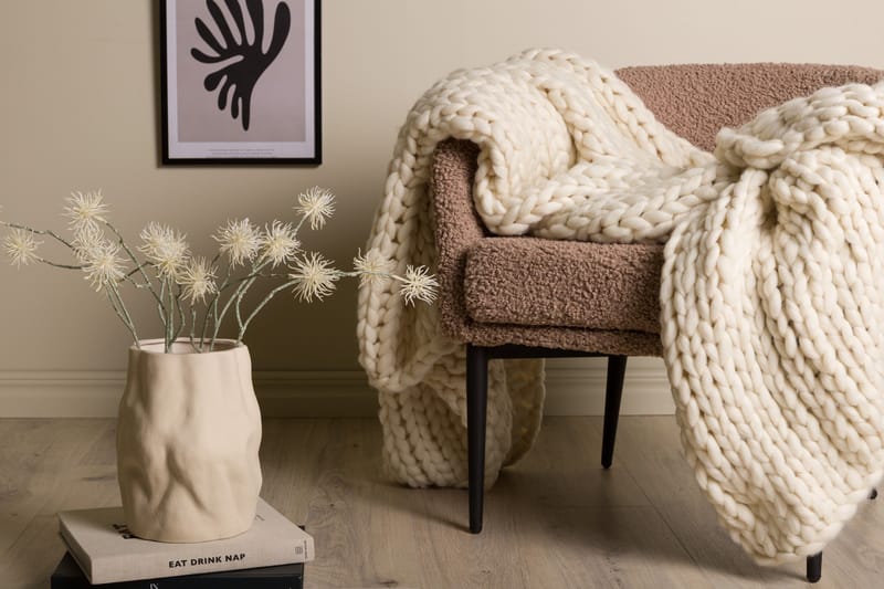 Kate-viltti 130x170 cm - Beige - Kodintekstiilit & matot - Tyyny & torkkupeitto - Torkkupeitto & viltti - Sherpapeitto