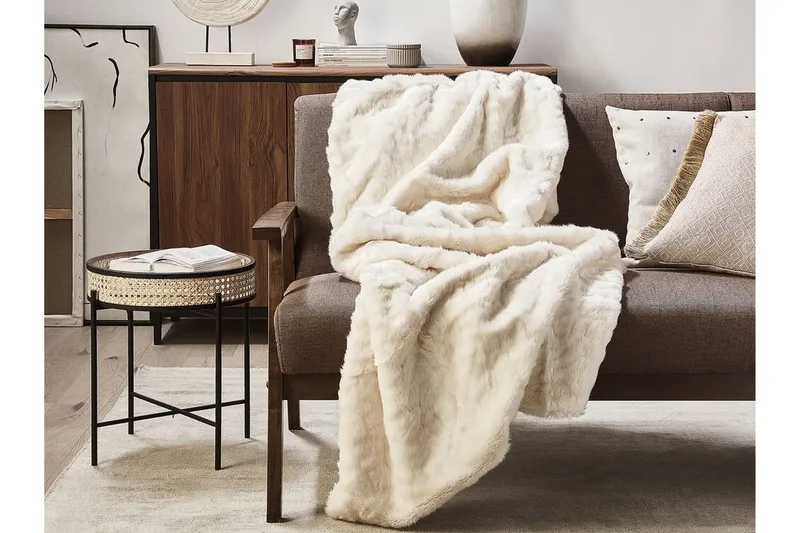 Peitto Sebaal 150x200 cm Kaksipuolinen - Valkoinen - Kodintekstiilit & matot - Tyyny & torkkupeitto - Torkkupeitto & viltti - Sherpapeitto