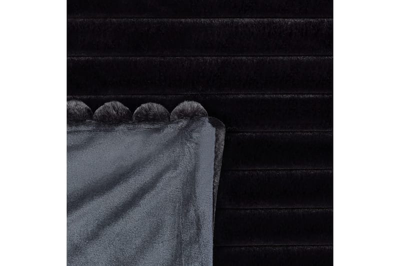 Sängynpeite Rakya Musta, 200x220 cm - Musta, 200x220 cm - Kodintekstiilit & matot - Tyyny & torkkupeitto - Torkkupeitto & viltti - Sherpapeitto