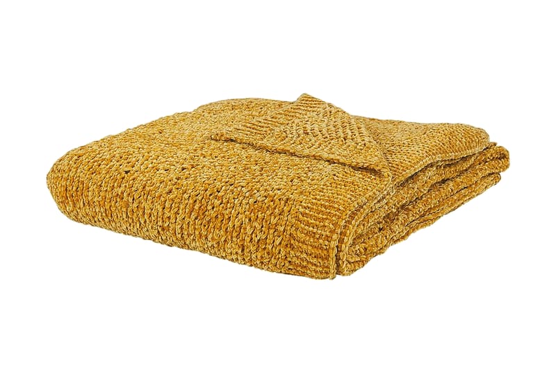 Päiväpeitto Daliyat 150x200 cm - Keltainen - Kodintekstiilit & matot - Tyyny & torkkupeitto - Torkkupeitto & viltti - Sherpapeitto