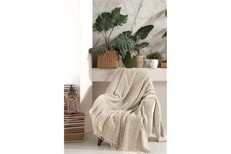 Sohvasuoja Dawnvale beige - Beige - Kodintekstiilit & matot - Tyyny & torkkupeitto - Torkkupeitto & viltti - Sherpapeitto