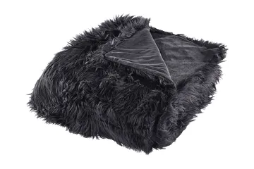Torkkupeitto 200 x 220 cm Musta DELICE - Musta - Kodintekstiilit & matot - Tyyny & torkkupeitto - Torkkupeitto & viltti - Sherpapeitto