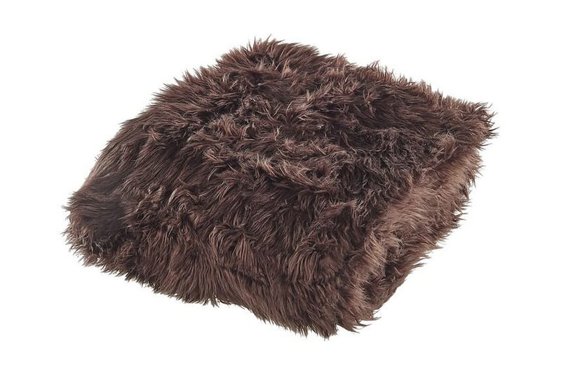 Torkkupeitto 200 x 220 cm Ruskea DELICE - Ruskea - Kodintekstiilit & matot - Tyyny & torkkupeitto - Torkkupeitto & viltti - Sherpapeitto