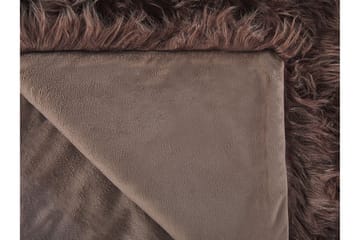Torkkupeitto 200 x 220 cm Ruskea DELICE - Ruskea - Kodintekstiilit & matot - Tyyny & torkkupeitto - Torkkupeitto & viltti - Sherpapeitto