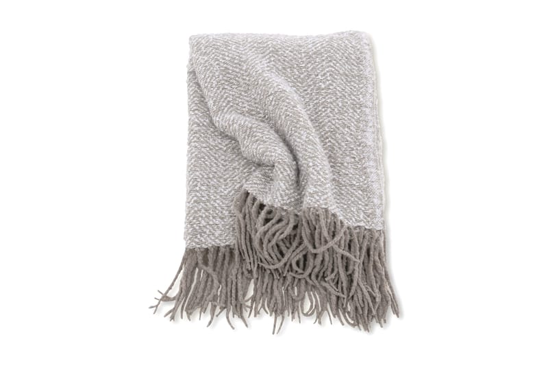 Torkkupeitto Edwand 130x170 cm - Harmaa/Valkoinen - Kodintekstiilit & matot - Tyyny & torkkupeitto - Torkkupeitto & viltti - Sherpapeitto
