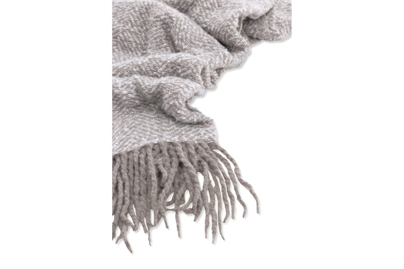 Torkkupeitto Edwand 130x170 cm - Harmaa/Valkoinen - Kodintekstiilit & matot - Tyyny & torkkupeitto - Torkkupeitto & viltti - Sherpapeitto