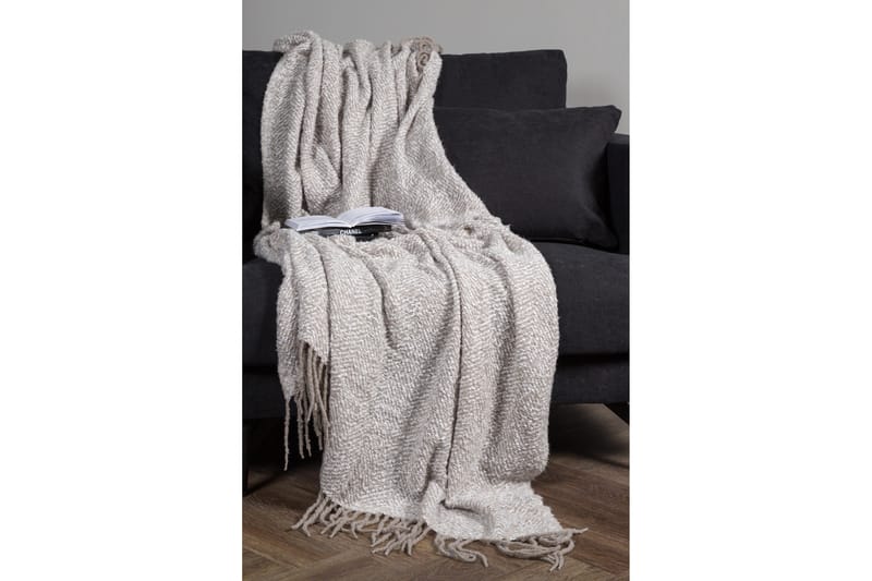 Torkkupeitto Edwand 130x170 cm - Harmaa/Valkoinen - Kodintekstiilit & matot - Tyyny & torkkupeitto - Torkkupeitto & viltti - Sherpapeitto