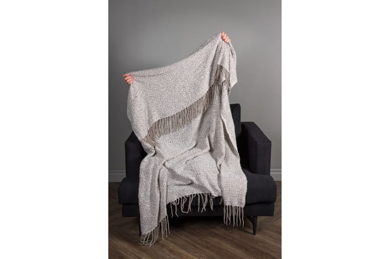 Torkkupeitto Edwand 130x170 cm - Harmaa/Valkoinen - Kodintekstiilit & matot - Tyyny & torkkupeitto - Torkkupeitto & viltti - Sherpapeitto