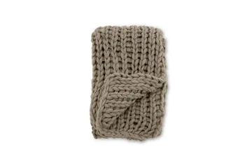 Torkkupeitto Kate 130x170 cm - Ruskea - Kodintekstiilit & matot - Tyyny & torkkupeitto - Torkkupeitto & viltti - Sherpapeitto