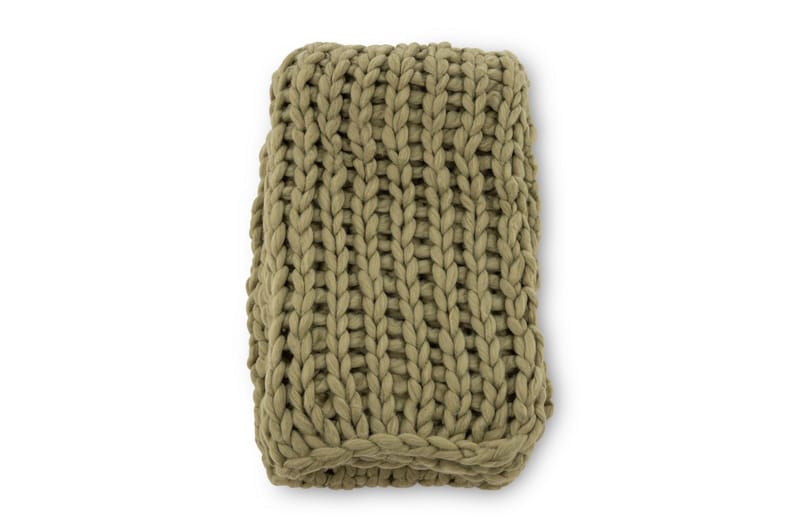 Torkkupeitto Kate 130x170 cm - Tummanvihreä - Kodintekstiilit & matot - Tyyny & torkkupeitto - Torkkupeitto & viltti - Sherpapeitto