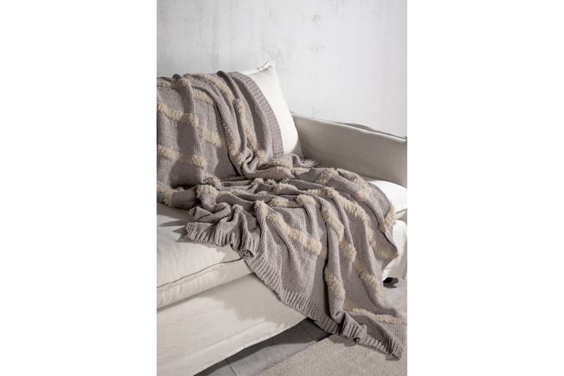 Torkkupeitto Katleen 130x170 cm - Harmaa - Kodintekstiilit & matot - Tyyny & torkkupeitto - Torkkupeitto & viltti - Sherpapeitto