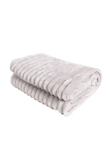 Torkkupeitto Stripe 130x170 cm - Hopea - Kodintekstiilit & matot - Tyyny & torkkupeitto - Torkkupeitto & viltti - Sherpapeitto