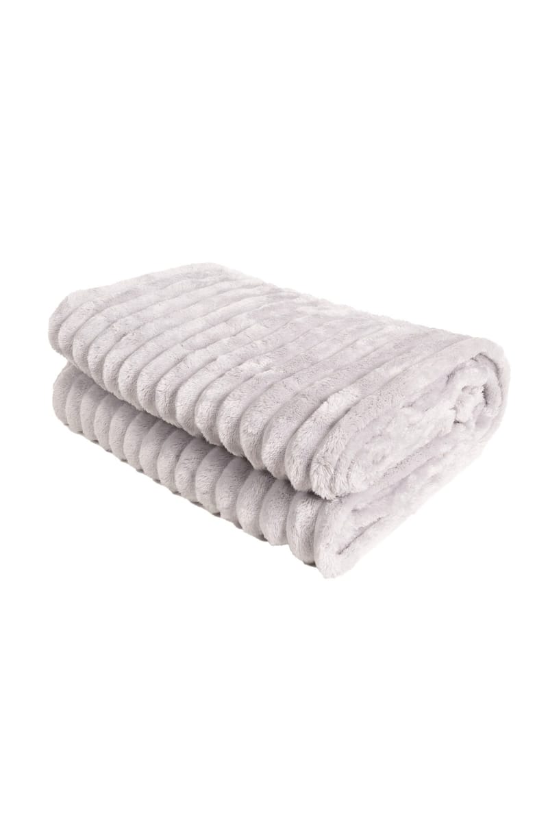 Torkkupeitto Stripe 130x170 cm - Hopea - Kodintekstiilit & matot - Tyyny & torkkupeitto - Torkkupeitto & viltti - Sherpapeitto