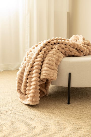 Torkkupeitto Stripe 130x170 cm - Karamelli - Kodintekstiilit & matot - Tyyny & torkkupeitto - Torkkupeitto & viltti - Sherpapeitto