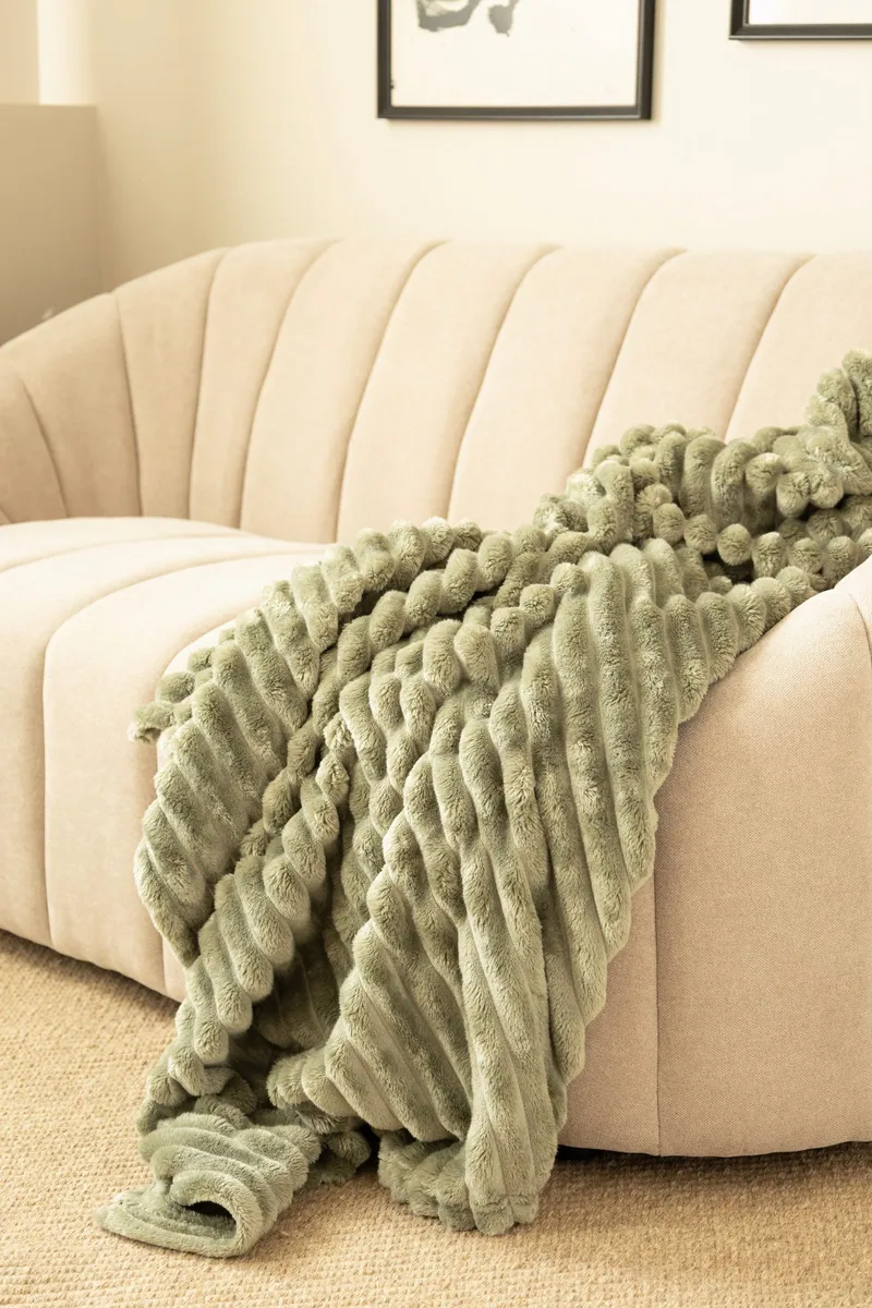 Torkkupeitto Stripe 130x170 cm, Vihreä