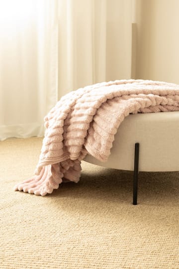 Torkkupeitto Stripe 130x170 cm - Puuterinroosa - Kodintekstiilit & matot - Tyyny & torkkupeitto - Torkkupeitto & viltti - Sherpapeitto