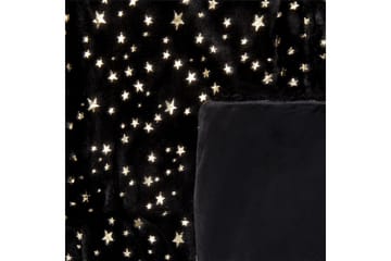Viltti Alazeya Musta/Kulta, 130x180 cm - Musta/Kulta, 130x180 cm - Kodintekstiilit & matot - Tyyny & torkkupeitto - Torkkupeitto & viltti - Sherpapeitto
