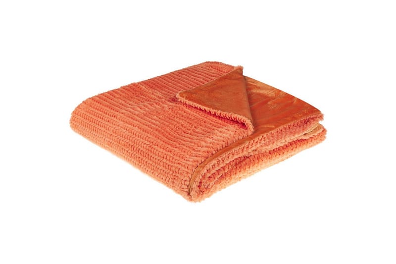 Viltti Bjas Oranssi, 200x220 cm - Oranssi, 200x220 cm - Kodintekstiilit & matot - Tyyny & torkkupeitto - Torkkupeitto & viltti - Sherpapeitto