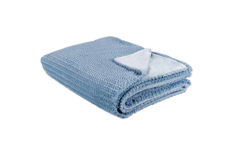 Viltti Bjas Sininen, 150x200 cm - Sininen, 150x200 cm - Kodintekstiilit & matot - Tyyny & torkkupeitto - Torkkupeitto & viltti - Sherpapeitto