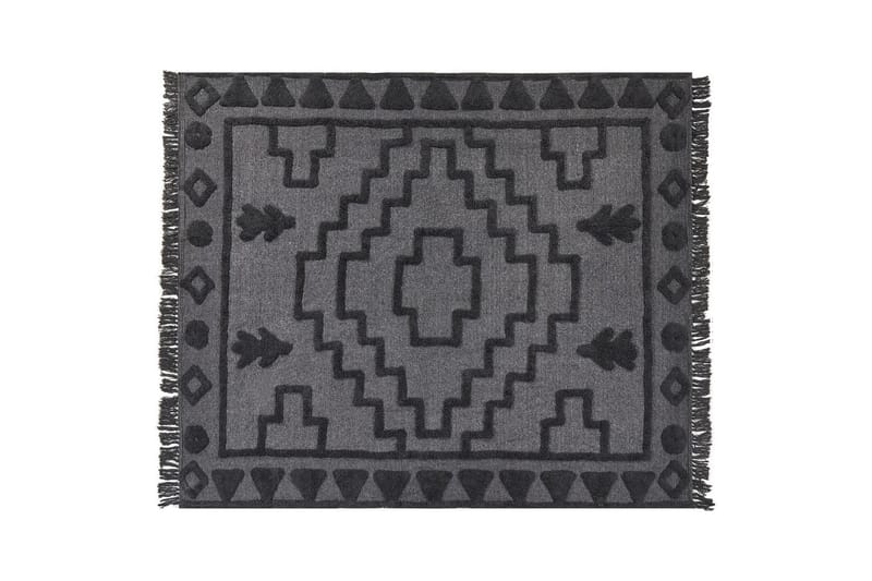 Viltti Chack Harmaa/musta, 200x220 cm - Harmaa/musta, 200x220 cm - Kodintekstiilit & matot - Tyyny & torkkupeitto - Torkkupeitto & viltti - Sherpapeitto