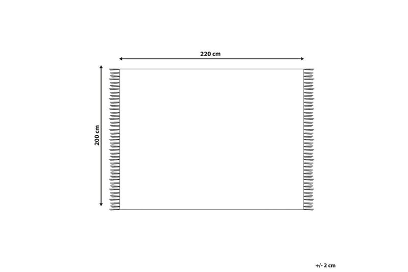 Viltti Chack Harmaa/musta, 200x220 cm - Harmaa/musta, 200x220 cm - Kodintekstiilit & matot - Tyyny & torkkupeitto - Torkkupeitto & viltti - Sherpapeitto
