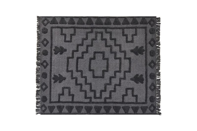 Viltti Chack Harmaa/musta, 200x220 cm - Harmaa/musta, 200x220 cm - Kodintekstiilit & matot - Tyyny & torkkupeitto - Torkkupeitto & viltti - Sherpapeitto