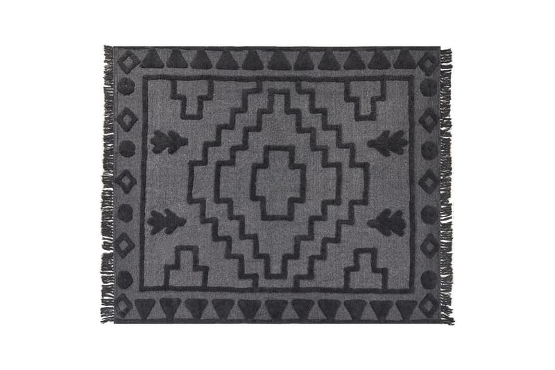 Viltti Chack Harmaa/musta, 220x240 cm - Harmaa/musta, 220x240 cm - Kodintekstiilit & matot - Tyyny & torkkupeitto - Torkkupeitto & viltti - Sherpapeitto