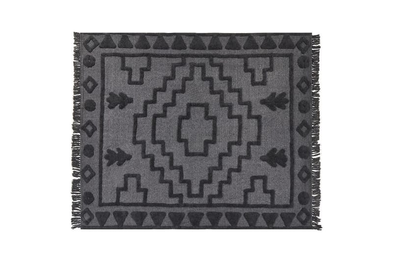 Viltti Chack Harmaa/musta, 220x240 cm - Harmaa/musta, 220x240 cm - Kodintekstiilit & matot - Tyyny & torkkupeitto - Torkkupeitto & viltti - Sherpapeitto