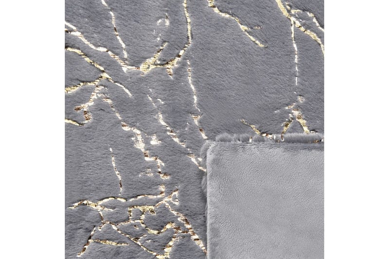 Viltti Godavari Harmaa/kulta, 130x180 cm - Harmaa/kulta, 130x180 cm - Kodintekstiilit & matot - Tyyny & torkkupeitto - Torkkupeitto & viltti - Sherpapeitto