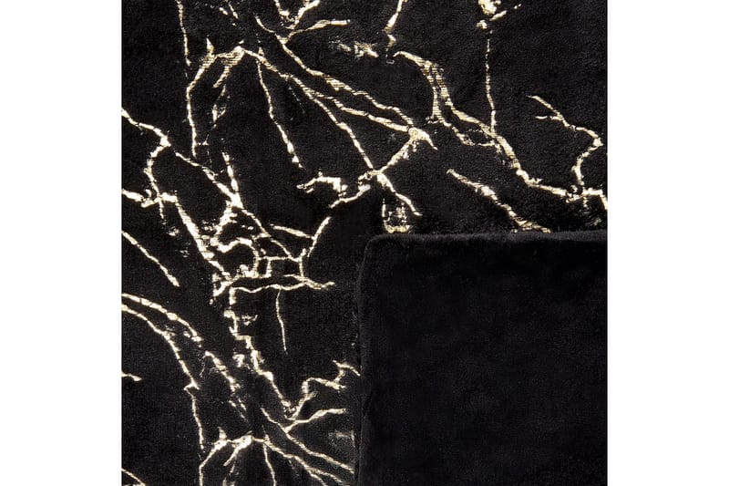 Viltti Godavari Musta/Kulta, 130x180 cm - Musta/Kulta, 130x180 cm - Kodintekstiilit & matot - Tyyny & torkkupeitto - Torkkupeitto & viltti - Sherpapeitto