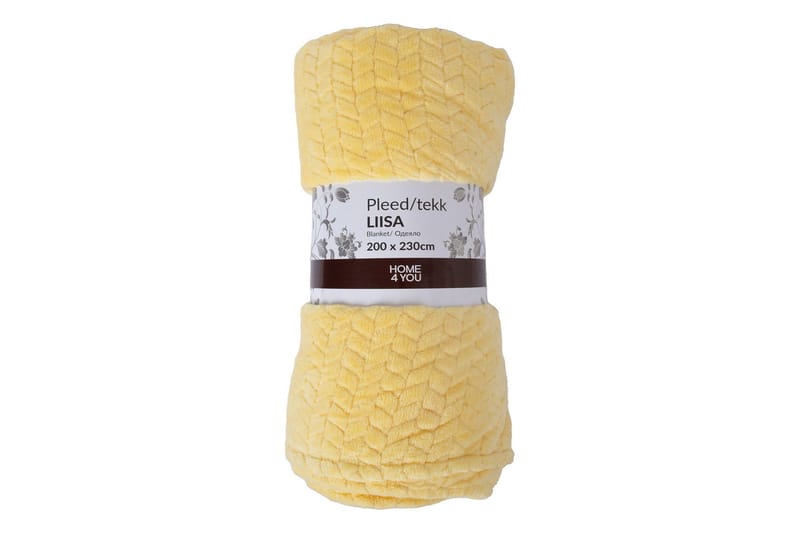 Viltti Liisa XL 200x230 cm Keltainen, undefined