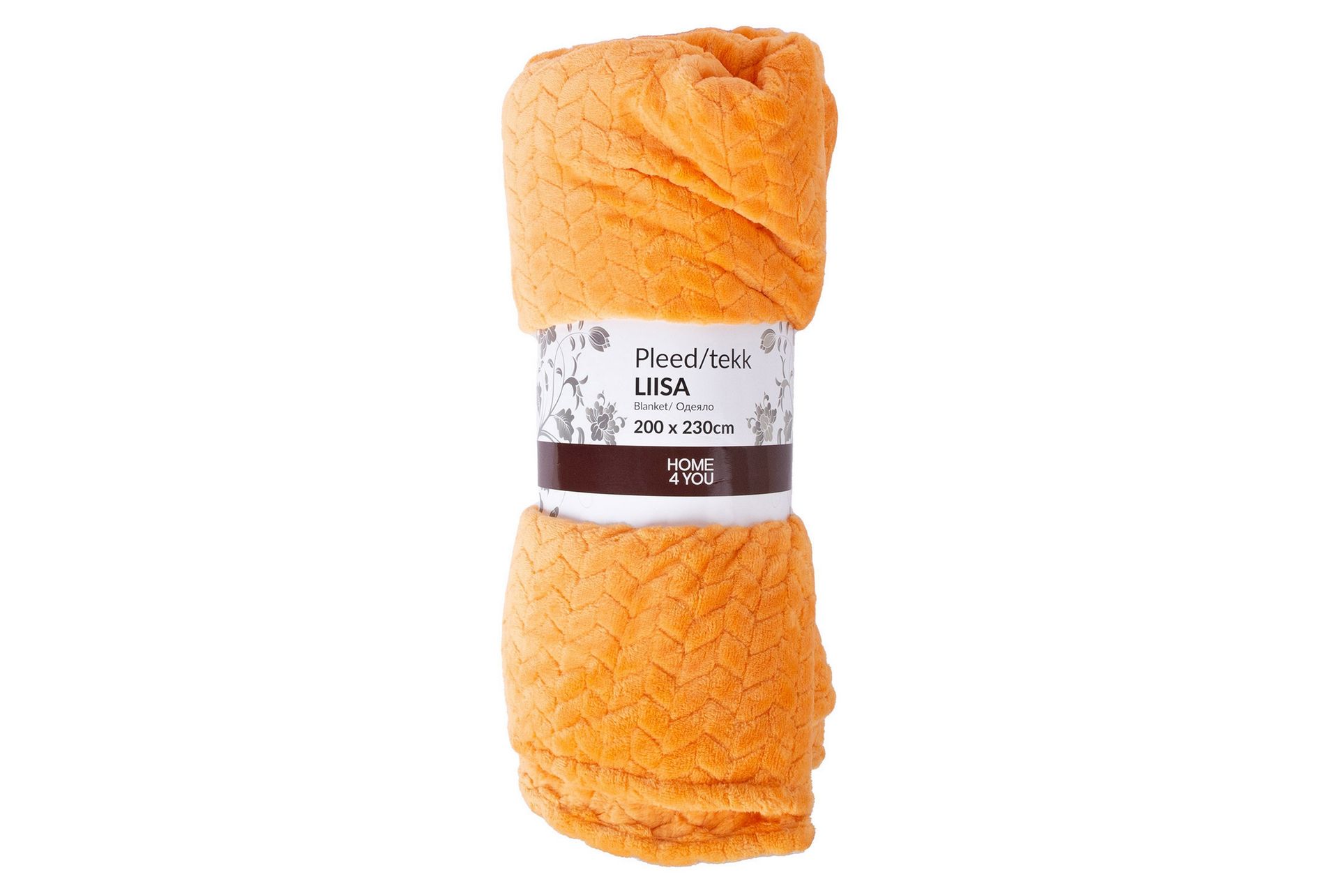 Viltti Liisa XL 200x230 cm Oranssi - Kodintekstiilit & matot - Tyyny & torkkupeitto - Torkkupeitto & viltti - Sherpapeitto