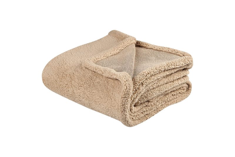 Viltti Mirge Beige - Beige - Kodintekstiilit & matot - Tyyny & torkkupeitto - Torkkupeitto & viltti - Sherpapeitto