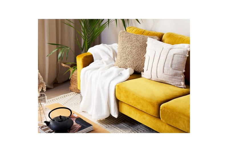 Viltti Mirge Valkoinen - Valkoinen - Kodintekstiilit & matot - Tyyny & torkkupeitto - Torkkupeitto & viltti - Sherpapeitto