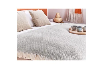 Viltti Mityal Beige/harmaa - Beige/harmaa - Kodintekstiilit & matot - Tyyny & torkkupeitto - Torkkupeitto & viltti - Sherpapeitto
